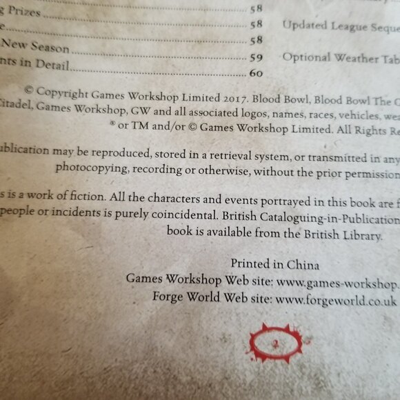 Blood Bowl The Inaugural Blood Bowl Almanac Games Workshop Fantasy Football - Picture 8 of 14